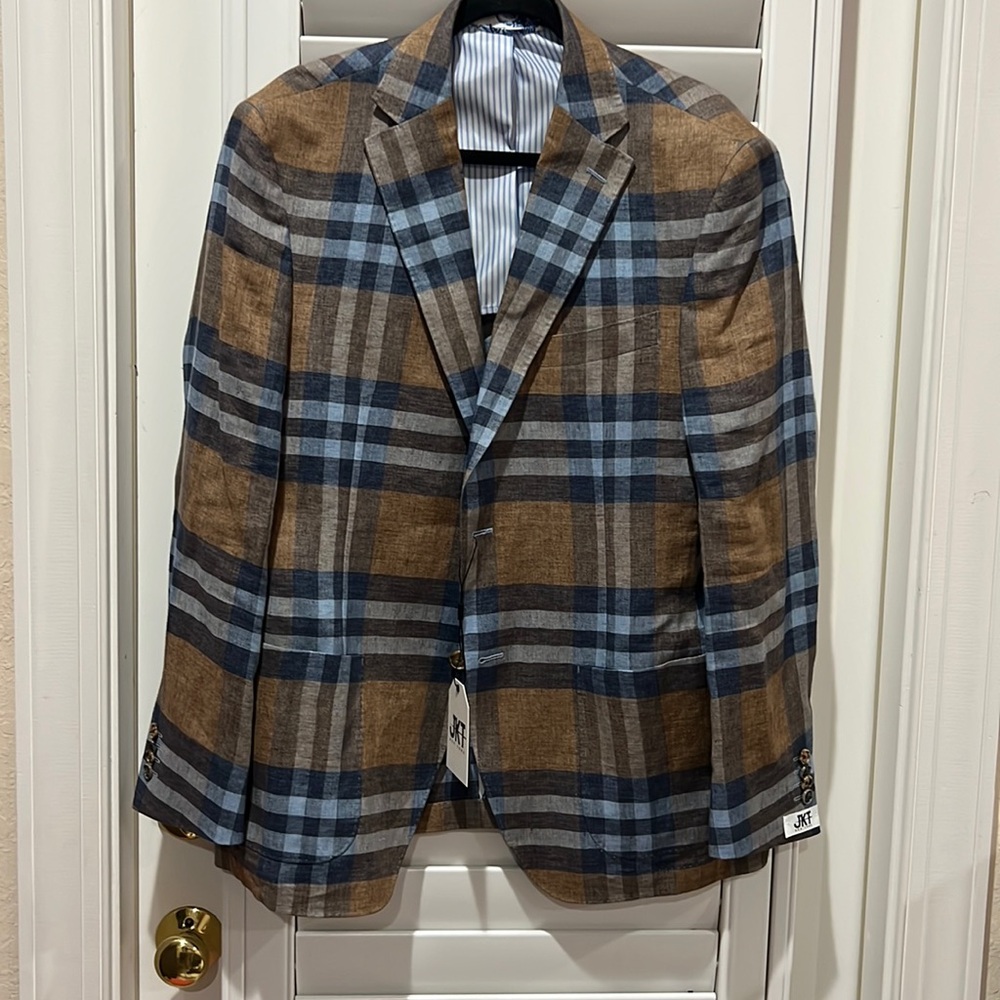 JKT NEW York mens jacket linen absolutely stunning size 42 regular new